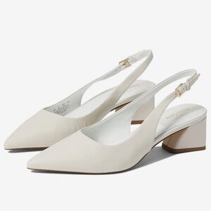 Franco Sarto Women's Racer Pointed Toe Block Heel Slingback Pumps